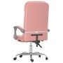 Silla de oficina reclinable masaje cuero sintético rosa en Sillas de oficina | Comprar online en Foru.es