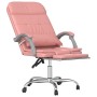 Silla de oficina reclinable masaje cuero sintético rosa en Sillas de oficina | Comprar online en Foru.es