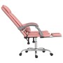 Silla de oficina reclinable masaje cuero sintético rosa en Sillas de oficina | Comprar online en Foru.es