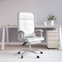 Silla de oficina reclinable masaje cuero sintético blanco en Sillas de oficina | Comprar online en Foru.es
