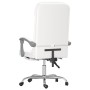 Silla de oficina reclinable masaje cuero sintético blanco en Sillas de oficina | Comprar online en Foru.es