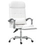 Silla de oficina reclinable masaje cuero sintético blanco en Sillas de oficina | Comprar online en Foru.es