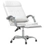 Silla de oficina reclinable masaje cuero sintético blanco en Sillas de oficina | Comprar online en Foru.es