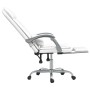 Silla de oficina reclinable masaje cuero sintético blanco en Sillas de oficina | Comprar online en Foru.es