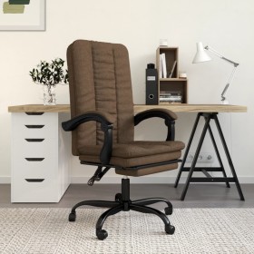 Silla de oficina reclinable de tela marrón en Sillas de oficina | Comprar online en Foru.es