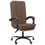Silla de oficina reclinable de tela marrón en Sillas de oficina | Comprar online en Foru.es