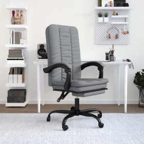 Silla de oficina reclinable de tela gris claro en Sillas de oficina | Comprar online en Foru.es