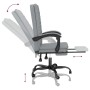 Silla de oficina reclinable de tela gris claro en Sillas de oficina | Comprar online en Foru.es