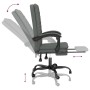 Silla de oficina reclinable de tela gris oscuro en Sillas de oficina | Comprar online en Foru.es