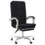 Silla de oficina reclinable cuero sintético negro en Sillas de oficina | Comprar online en Foru.es