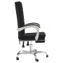 Silla de oficina reclinable cuero sintético negro en Sillas de oficina | Comprar online en Foru.es