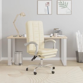 Silla de oficina reclinable cuero sintético crema en Sillas de oficina | Comprar online en Foru.es