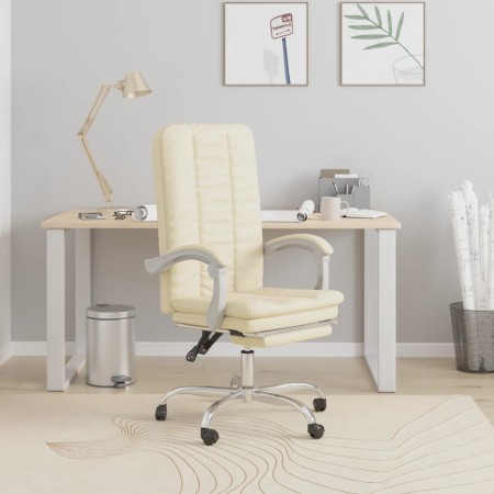 Silla de oficina reclinable cuero sintético crema en Sillas de oficina | Comprar online en Foru.es