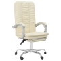 Silla de oficina reclinable cuero sintético crema en Sillas de oficina | Comprar online en Foru.es