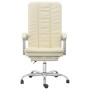 Silla de oficina reclinable cuero sintético crema en Sillas de oficina | Comprar online en Foru.es