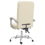 Silla de oficina reclinable cuero sintético crema en Sillas de oficina | Comprar online en Foru.es