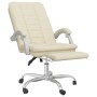 Silla de oficina reclinable cuero sintético crema en Sillas de oficina | Comprar online en Foru.es