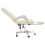 Silla de oficina reclinable cuero sintético crema en Sillas de oficina | Comprar online en Foru.es