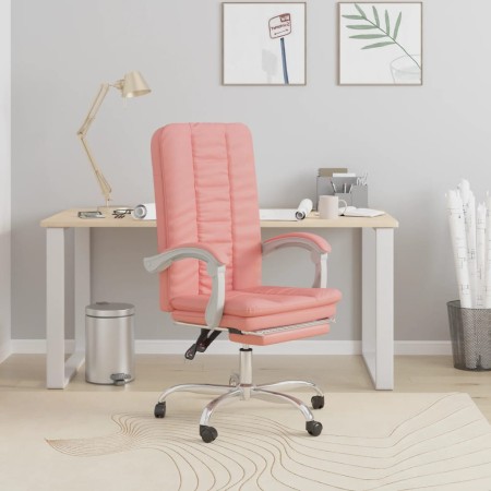 Silla de oficina reclinable cuero sintético rosa en Sillas de oficina | Comprar online en Foru.es