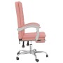 Silla de oficina reclinable cuero sintético rosa en Sillas de oficina | Comprar online en Foru.es