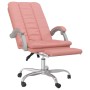 Silla de oficina reclinable cuero sintético rosa en Sillas de oficina | Comprar online en Foru.es