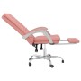 Silla de oficina reclinable cuero sintético rosa en Sillas de oficina | Comprar online en Foru.es