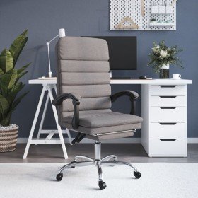 Silla de oficina reclinable con masaje tela gris taupé en Sillas de oficina | Comprar online en Foru.es