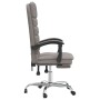 Silla de oficina reclinable con masaje tela gris taupé en Sillas de oficina | Comprar online en Foru.es