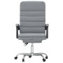 Silla de oficina reclinable con masaje de tela gris claro en Sillas de oficina | Comprar online en Foru.es
