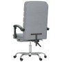 Silla de oficina reclinable con masaje de tela gris claro en Sillas de oficina | Comprar online en Foru.es