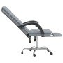 Silla de oficina reclinable con masaje de tela gris claro en Sillas de oficina | Comprar online en Foru.es