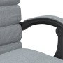 Silla de oficina reclinable con masaje de tela gris claro en Sillas de oficina | Comprar online en Foru.es