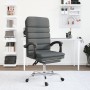 Silla de oficina reclinable con masaje de tela gris oscuro en Sillas de oficina | Comprar online en Foru.es