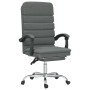 Silla de oficina reclinable con masaje de tela gris oscuro en Sillas de oficina | Comprar online en Foru.es