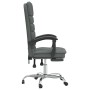 Silla de oficina reclinable con masaje de tela gris oscuro en Sillas de oficina | Comprar online en Foru.es