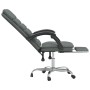 Silla de oficina reclinable con masaje de tela gris oscuro en Sillas de oficina | Comprar online en Foru.es