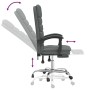 Silla de oficina reclinable con masaje de tela gris oscuro en Sillas de oficina | Comprar online en Foru.es