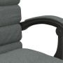 Silla de oficina reclinable con masaje de tela gris oscuro en Sillas de oficina | Comprar online en Foru.es
