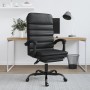 Silla de oficina reclinable masaje cuero sintético negro en Sillas de oficina | Comprar online en Foru.es