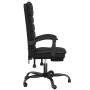 Silla de oficina reclinable masaje cuero sintético negro en Sillas de oficina | Comprar online en Foru.es