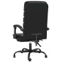 Silla de oficina reclinable masaje cuero sintético negro en Sillas de oficina | Comprar online en Foru.es