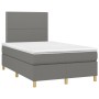 Cama box spring con colchón y LED tela gris oscuro 120x200 cm de vidaXL, Camas y somieres - Ref: Foro24-3135342, Precio: 393,...