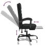 Silla de oficina reclinable masaje cuero sintético negro en Sillas de oficina | Comprar online en Foru.es