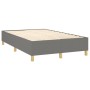 Cama box spring con colchón y LED tela gris oscuro 120x200 cm de vidaXL, Camas y somieres - Ref: Foro24-3135342, Precio: 393,...