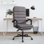 Silla de oficina reclinable masaje cuero sintético gris en Sillas de oficina | Comprar online en Foru.es