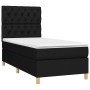 Cama box spring colchón y luces LED tela negro 80x200 cm de vidaXL, Camas y somieres - Ref: Foro24-3135631, Precio: 313,44 €,...