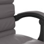 Silla de oficina reclinable masaje cuero sintético gris en Sillas de oficina | Comprar online en Foru.es