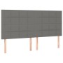 Cama box spring colchón y luces LED tela gris claro 200x200 cm de vidaXL, Camas y somieres - Ref: Foro24-3135462, Precio: 638...