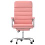 Silla de oficina reclinable masaje cuero sintético rosa en Sillas de oficina | Comprar online en Foru.es