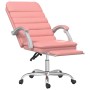 Silla de oficina reclinable masaje cuero sintético rosa en Sillas de oficina | Comprar online en Foru.es